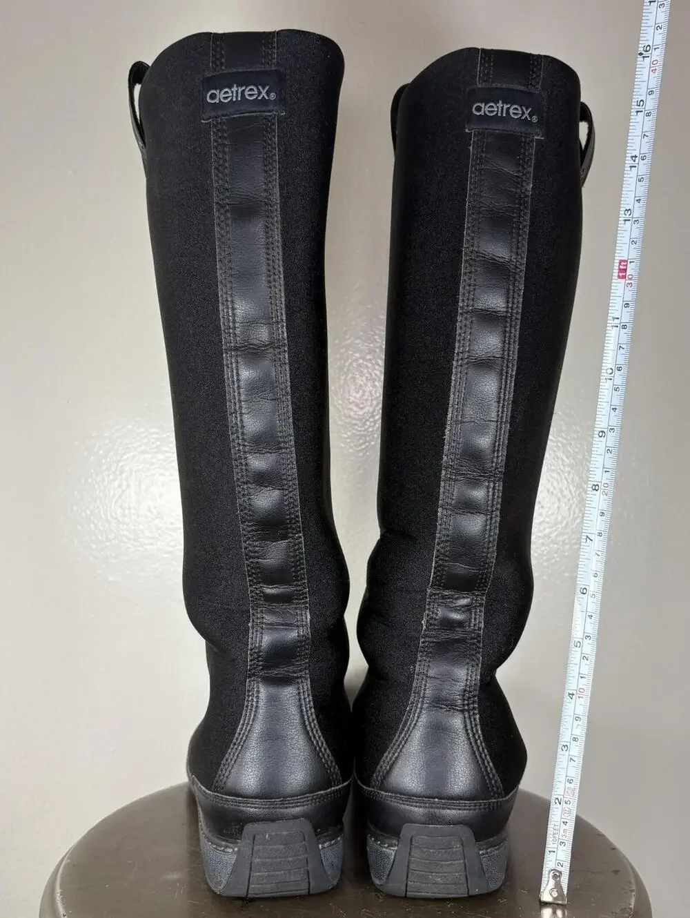 Aetrex Berries Black Neoprene Tall Pull-On Winter Boot US 11 UK 9 EU 43
